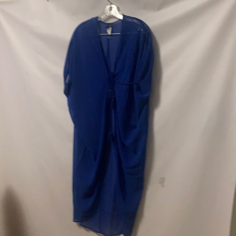 NWT ECHO NEWYORK BLUE SWIMSUIT COVERUP ONE-SIZE